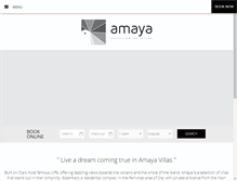 Tablet Screenshot of amayavillas.com